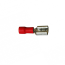 Flat receptacles 35032, insulated, red, 0.25 - 1.00 qmm