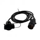 Extension cable 7-pin, with 2 m cable, plug + coupling...