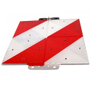 Rear park warning sign, rigid, 285 x 285 mm, 8 riveted...