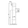 Stopa nosna z polaczeniem szesciokatnym, ocynkowana, rura R 60 x 4 mm, kwadrat A 415 mm, B 280 mm, skok 240 mm