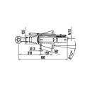 Dispositivo antirapina Occhiello DIN AE V 161S 950-1600...