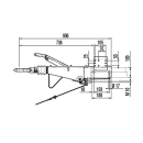 Oczko AL-KO AE DIN 161 S 950-1600 kg 1637/2051 rura kwadratowa 100 mm