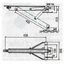 Ocynkowane wsporniki obrotowe, nosnosc 500 kg