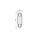 Festoon NARVA 12V 5W gniazdo SV 8,5-8 / 11 x 36 mm