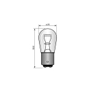 Lampadina Narva 24V 21 / 5W attacco Bay15d