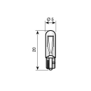 Bulb Osram 12V 2W socket 2x4.6d