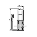 Pære Narva H3 HD 24 / 70W-sokkel PK22s + 100%