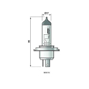 Pære Osram Bilux 12V 60 / 55W stikkontakt P43t