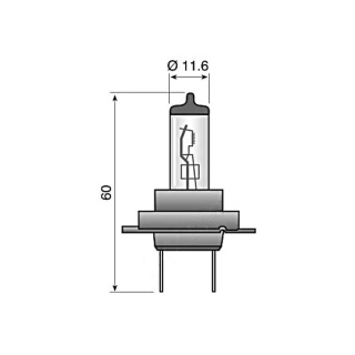 Zarówka Osram H7 12V 55W gniazdo Px26d