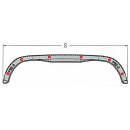 AL-KO double axle mudguard profile 12/40