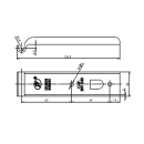 SPP - counter holder, Z-01, 126 mm, galvanized