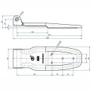 Zawias drzwiowy VA 285 mm dlugosci calkowitej