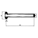 Pendelbolt med affasning, 18 x 130 mm, til svejsning, lige