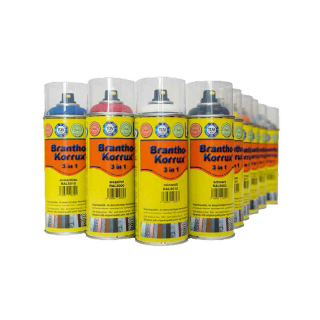 Brantho Korrux "3 w 1" 400 ml spray w kolorze czerwonym RAL 3020