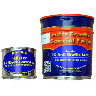 BRANTTHs 2K-Anti-Graffic Lakier bazowy 500 g & utwardzacz 125 g wysoki polysk