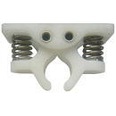 Jaw part for door holder, white, plastic