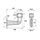 Superpoint clearance lys LED rød / hvid...