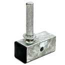 Plug head 45 mm square one-sided axis