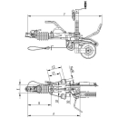 Urzadzenie najazdowe KNOTT KFG35 2700-3500 kg kolo podporowe