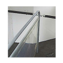 Parete divisoria in PVC trasparente entrambe. liscio