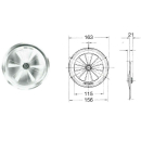 Roterende ventilationsroset Ø 163 mm