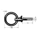 Sruba oczkowa vz. M10 x 45 mm z pierscieniem