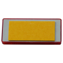 Riflettore rosso, 90 x 40 mm, con pellicola adesiva