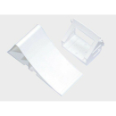 Plastic wheel chock with holder, color: white