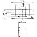 Jokon 510/516 BBS (K) L venstre, tre-kammer lampe komplet