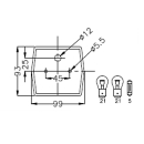 Lampa 2002 z oswietleniem tablicy rejestracyjnej po...