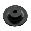 Bottone rotondo 6/8 mm in corda, nero, 32 mm, con una...