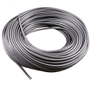 Plastic tarpaulin rope 8 mm, silver, (sold by the meter)