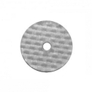 Rivet base made of polyethylene, 17.5 mm, color: gray