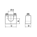 Par de cojinetes para soldar 145.S pin 45 mm