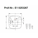 Geka tre-kammer lampe BBSK123 / 5 med nummerplade lys