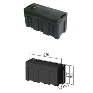 Skrzynka narzedziowa AL-KO dl. 515 x szer. 220 x wys. 277 mm