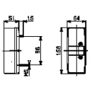 SAW tre-kammer lampe 2004 venstre