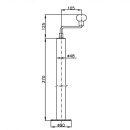 Buis kruksteun Ø 48 x 420 mm