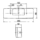 Lampa czterokomorowa JOKON BBSN 496 L lewa, z tylnym swiatlem przeciwmglowym