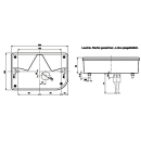 Lampa wielokomorowa, lewa BBSKN 830 L, trójkatny odblysnik, KZL, NSL