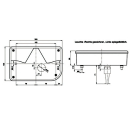 Meerkamerlamp, rechts BBSKN 830 R, driehoekige reflector,...