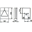 Lampa wielokomorowa 6800/10, lewy ogon, kierunkowskaz, hamulec, NSL, pionowa.