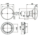 Clignotant 710/2-W, lentille jaune, verre transparent,...