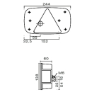 Multipoint III rechts, rem, knipperlicht KZL, RFS,...