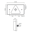 MultiLED, destra, riflettore triangolare, connessione...