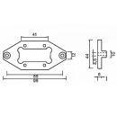 Mounting plate Flexipoint I can be used flexibly on both...