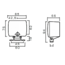 Luz antiniebla trasera Fogpoint, soporte, cable,...