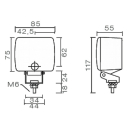 Retronebbia Fogpoint con staffa in metallo