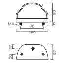 Regpoint license plate light, DC flat cable