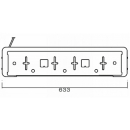 Nummerpladeholder med 0,8 m kabel inklusive LED...